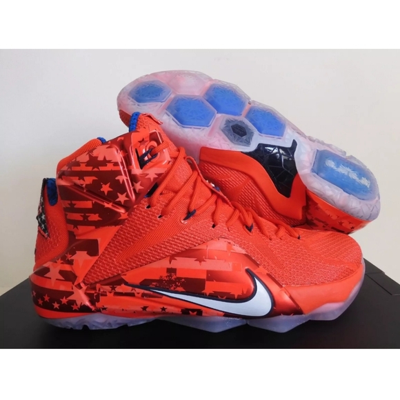 LeBron James 12 XII RARE Red sneakers Limited Edition mens size 9.5